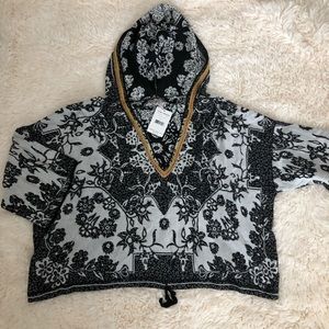 FREE PEOPLE Patterned Popover Hoodie